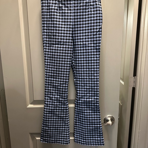 Zara Size M Pull-on Checkered Stretch Pants Pre-owned - Picture 1 of 3